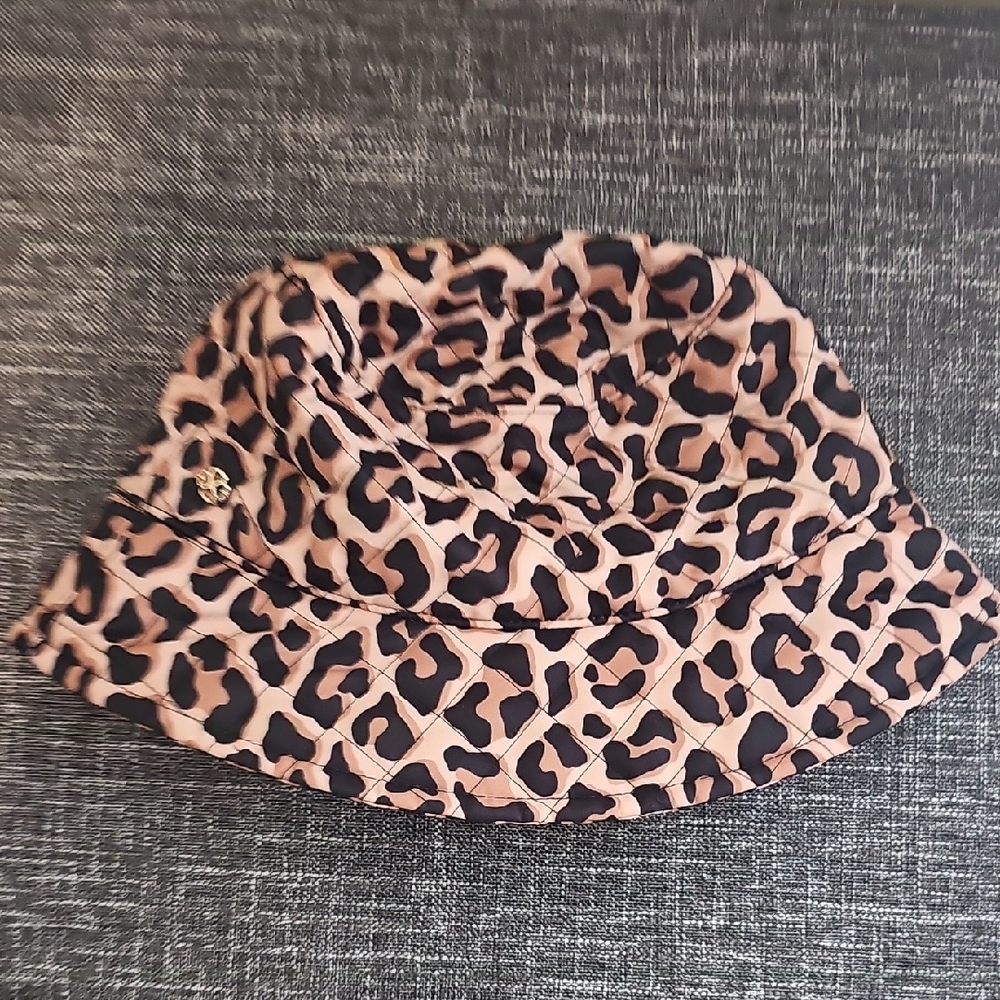 Kate Spade Brown and Black Leopard Print Hat